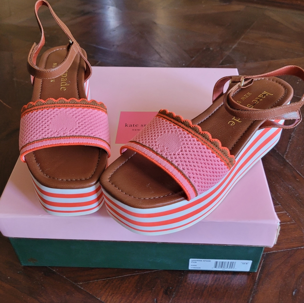 New Kate Spade HighRise Pink shoes for women size 10B